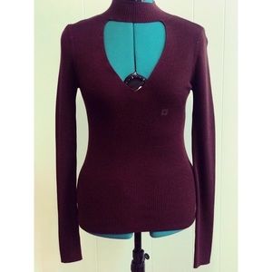 Med Maroon Express sweater